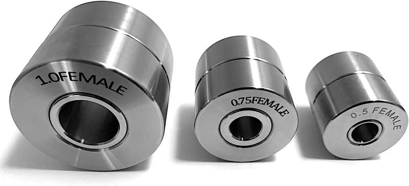 UTVDistribution Dimple Die Set 3 Piece 1/2" 3/4" 1" Bolt Together or Hydraulic Press USA Made - Image 3
